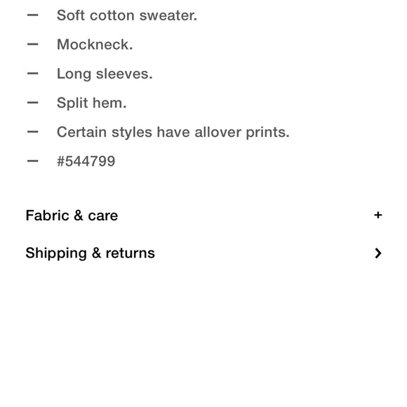 NWT Oversized Split-Hem Mockneck Sweater - Picture 4 of 7